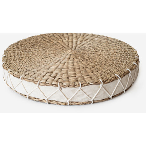 COJÍN DE ASIENTO FIBRAS NATURALES Ø40X5.5CM