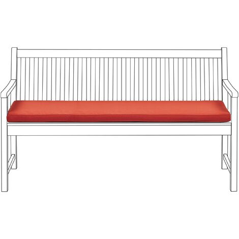 Bancos Para Exterior Cojín Impermeable Para Banco De Jardín (90x40x5cm) - Espuma Densa, Funda Extraíble - Naranja Cojin Banco Exterior