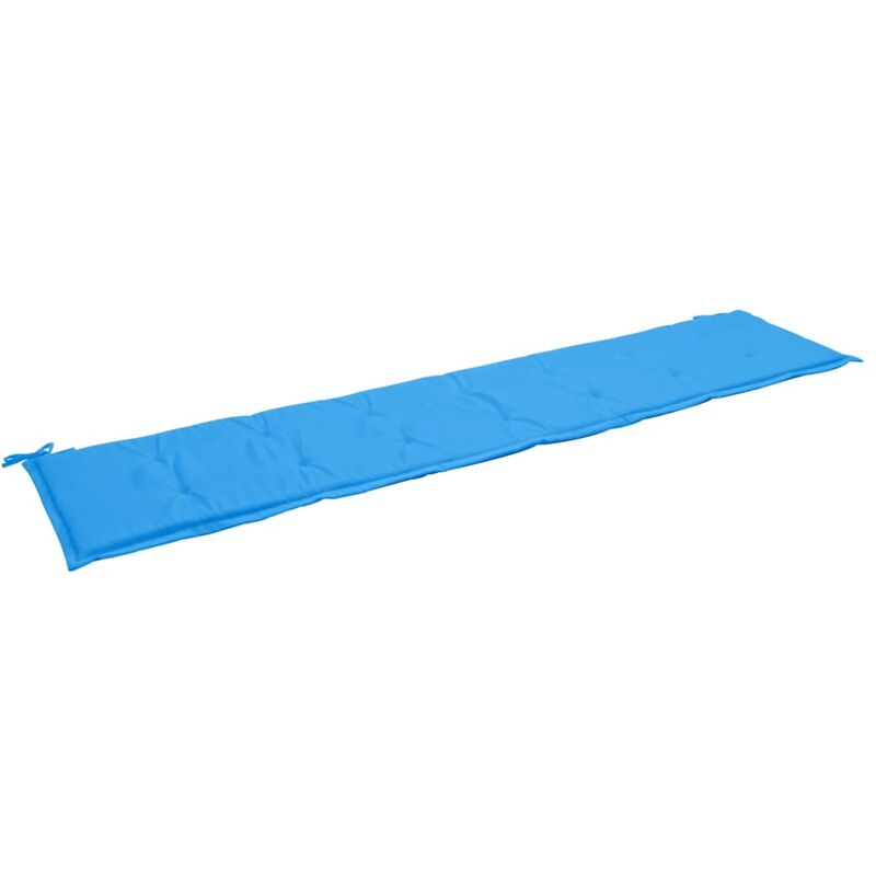 

Cojin de banco de jardin azul 200x50x4 cm