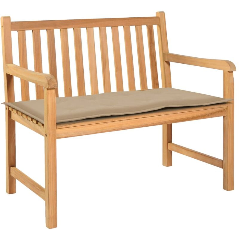 

Cojin de banco de jardin beige 100x50x4 cm