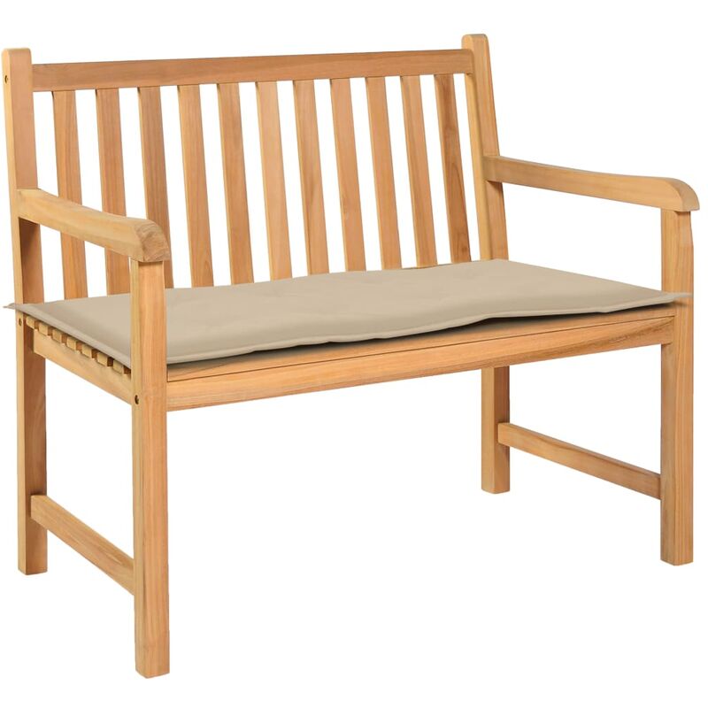 

Cojin de banco de jardin beige 120x50x4 cm