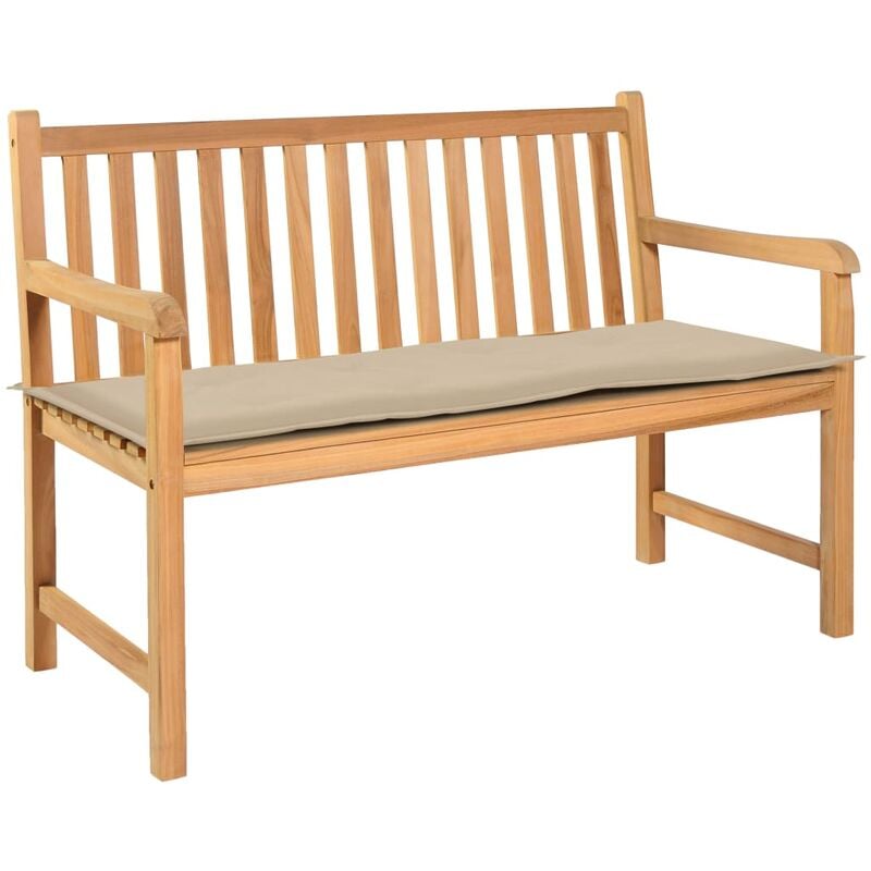

Cojin de banco de jardin beige 150x50x4 cm