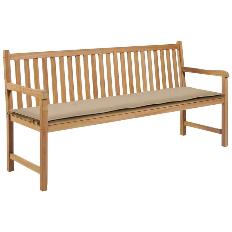 

Cojin de banco de jardin beige 180x50x3 cm