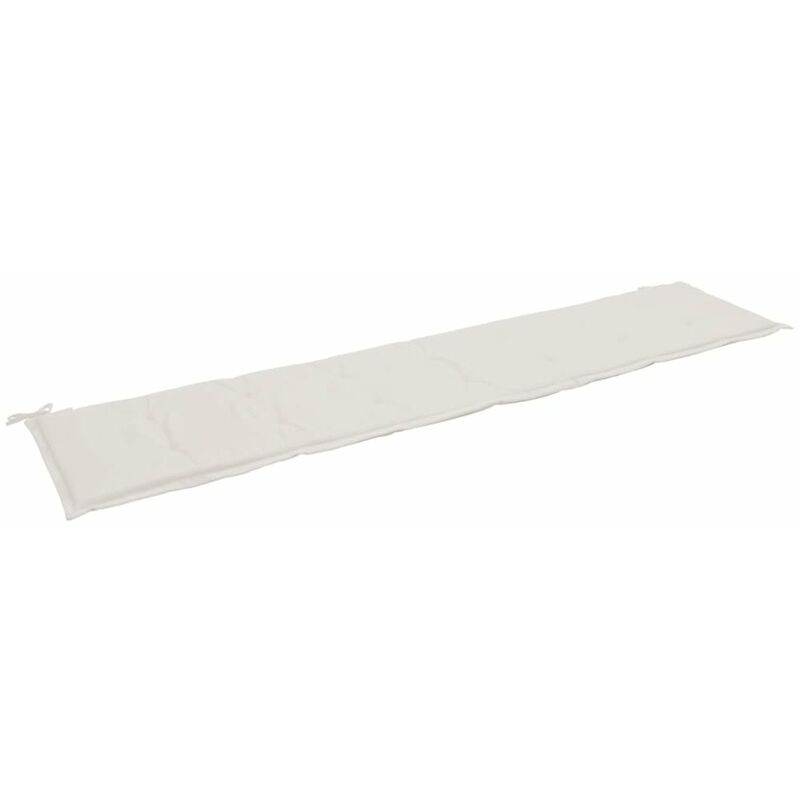 

Cojin de banco de jardin color crema 200x50x4 cm
