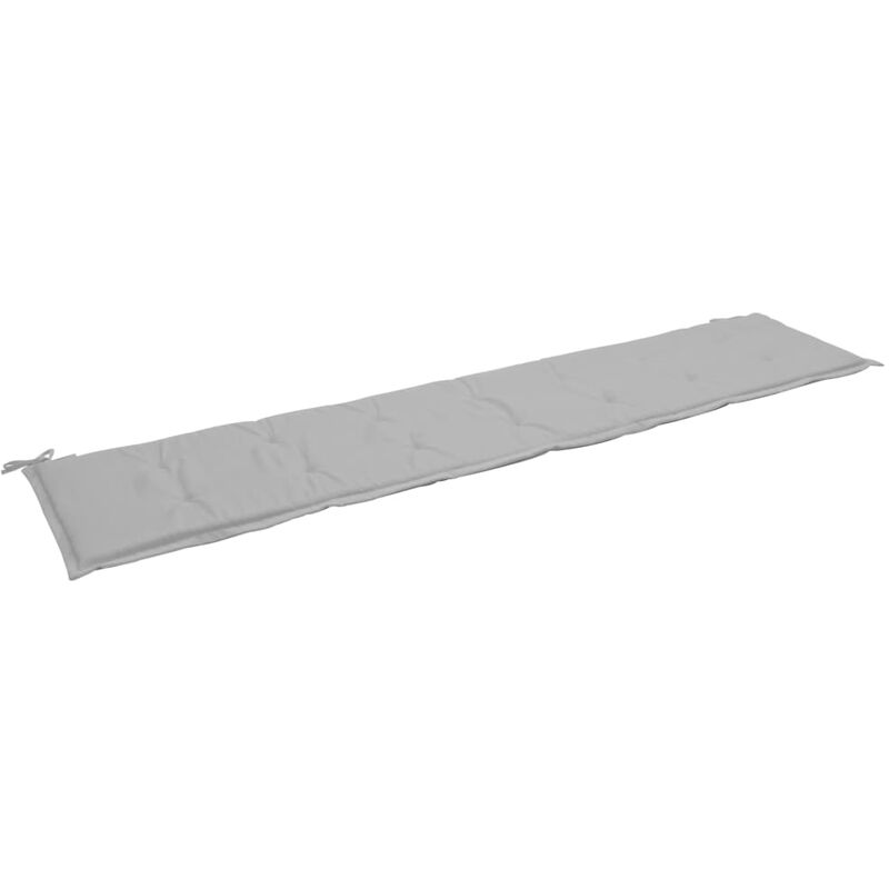 

Cojin de banco de jardin gris 200x50x4 cm