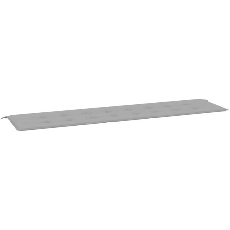 

vidaXL Cojín de banco de jardín gris 200x50x4 cm - Gris