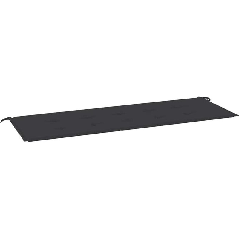 

Cojín de banco de jardín negro 150x50x4 cm - Negro - Vidaxl