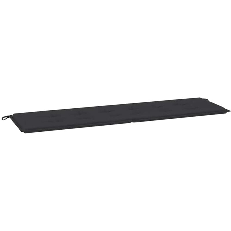 

vidaXL Cojín de banco de jardín negro 180x50x4 cm - Negro