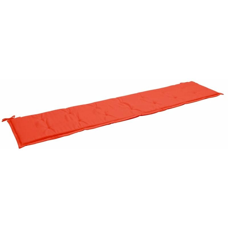 

Cojin de banco de jardin rojo 200x50x4 cm