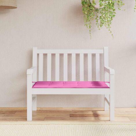 Cojín de banco de jardín Rosa 120 x 50 x 4 cm Tela Oxford