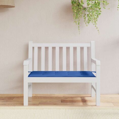 Cojín de banco de jardín tela Oxford azul 100x50x3 cm