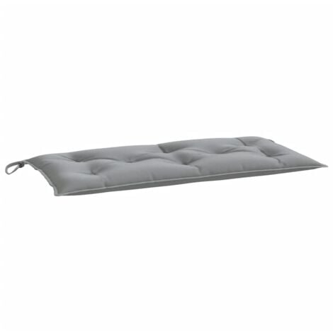 Cojín de banco de jardín tela Oxford gris 110x50x7 cm vidaXL