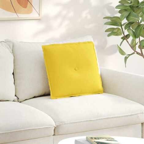 Cojín de Espalda Amarillo Claro 50 x 19 x 45 cm tela