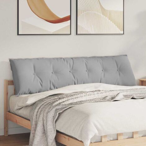 Cojín de Espalda Gris Nube 180 x 19 x 50 cm tela