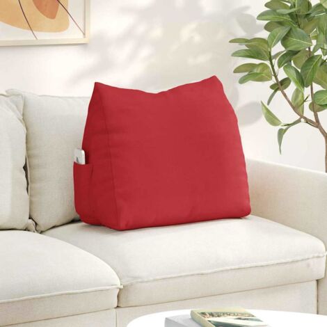 Cojín de Espalda Rojo 60 x 20 x 50 cm tela