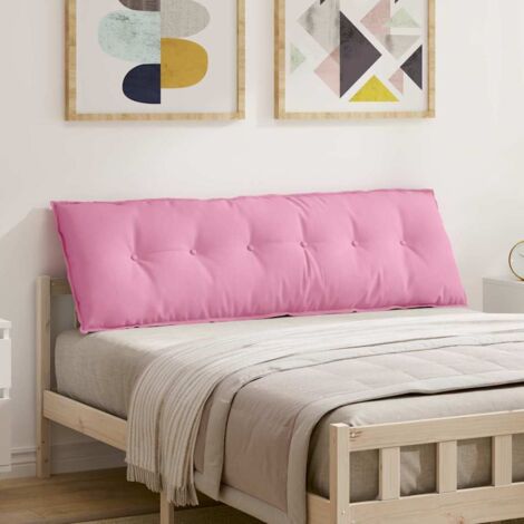 Cojín de Espalda Rosa 160 x 19 x 50 cm tela