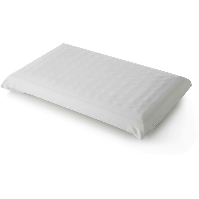 

Talamo Italia - Almohada viscoelástica con forma de masaje Wellness Made in Italy JABÓN ESCULPIDO Antiácaros e Hipoalergénico 42X72X11 CM, Blanco,