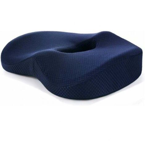 Cojín de espuma viscoelástica para asiento, ortopedia para hemorroides, cojín para coxis en coche, oficina, juegos, silla de ruedas, cojín para la columna lumbar, dolor de espalda.