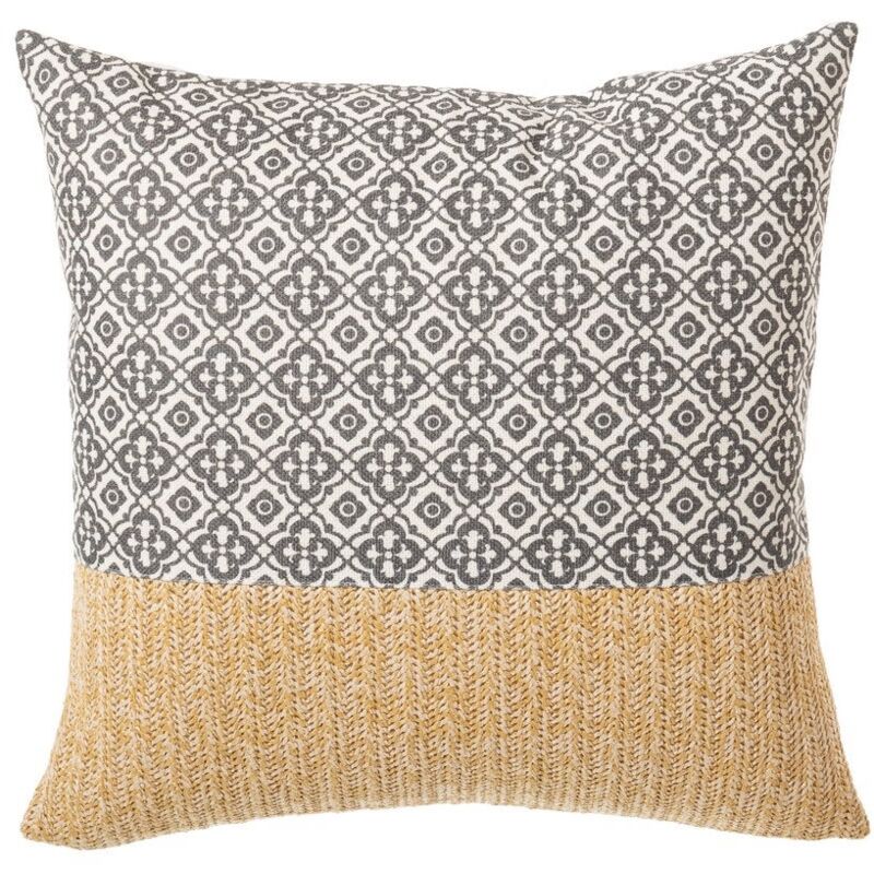 

Lolahome - Cojín de exterior arabesco Nature Craft beige de tela de PPde 45x45 cm