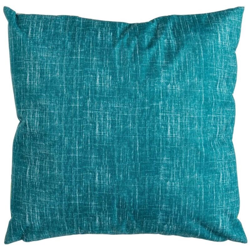 

Lolahome - Cojín de exterior Emerald liso azul exótico de poliéster de45x45 cm