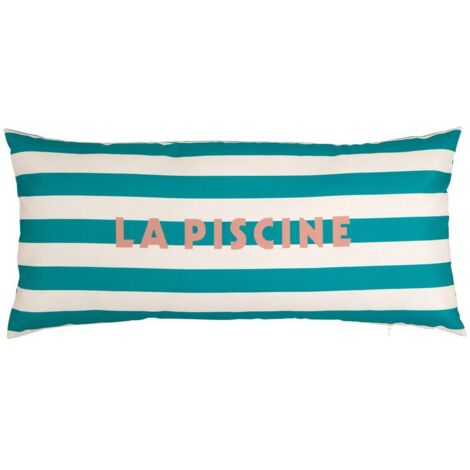 Cojín de exterior para piscina 35x75cm verde - Atmosphera créateur d'intérieur