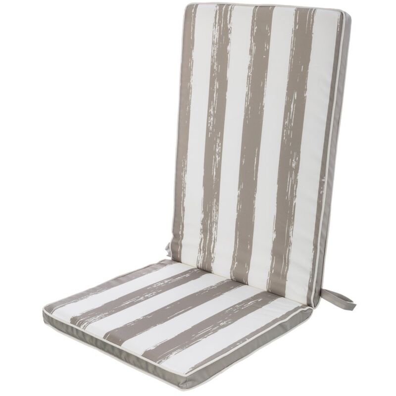 

Cojín de exterior para silla gris de poliéster de 48x123 cm