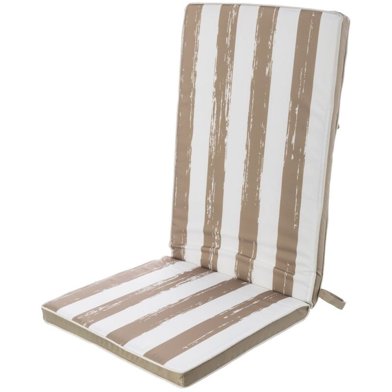 

Cojín de exterior para silla impermeable beige de poliésterde 48x123 cm