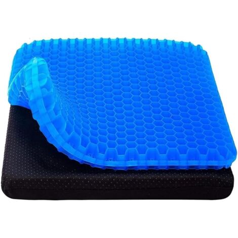 Cojín de gel para aliviar la presión, cojín de gel para asiento, cojín ortopédico para asiento, cojín transpirable para silla, cojín de gel, cojín para silla de oficina, silla de cocina, silla de rued