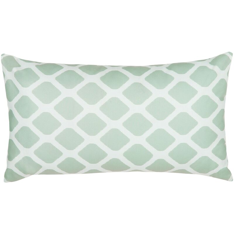 

Cojín verde menta/blanco 40 x 70 cm
