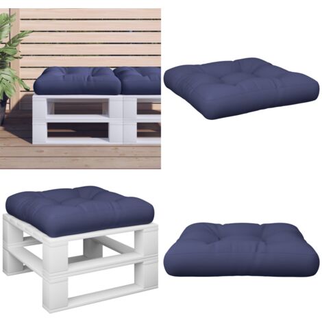 Cojín de muebles de palets tela Oxford azul marino 58x58x10 cm - Cojín de exterior - Cojín de muebles