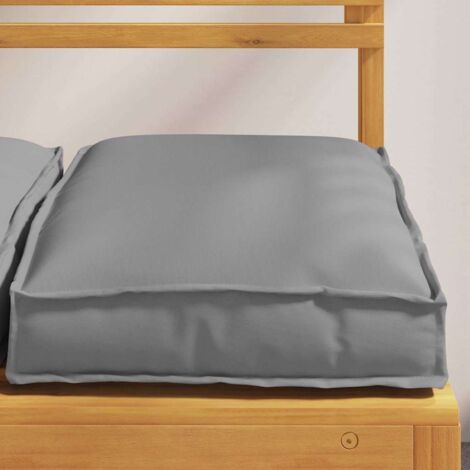 Cojín de palé para asiento 4 pcs Gris 40 x 40 x 8 cm