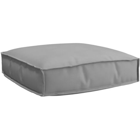 Cojín de palé para asiento Gris 60 x 60 x 12 cm Tela Oxford