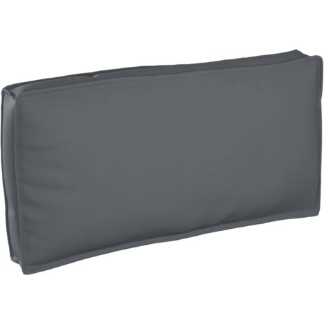 Cojín de palé para asiento / respaldo Antracita 120 x 60 x 12 cm