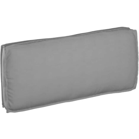 Cojín de palé para asiento / respaldo Gris 120 x 50 x 12 cm vidaXL