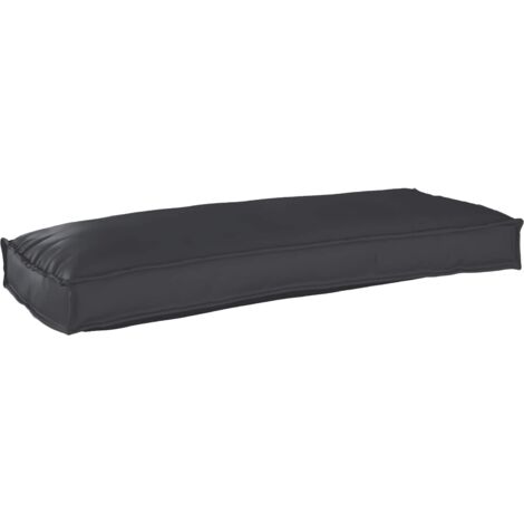 Cojín de palé para banco Negro 100 x 40 x 8 cm Tela Oxford