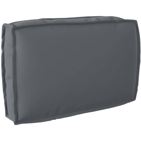 Cojín de palé para respaldo Antracita 60 x 40 x 12 cm