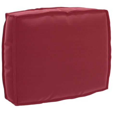 Cojín de palé para respaldo Rojo vino 50 x 40 x 12 cm vidaXL