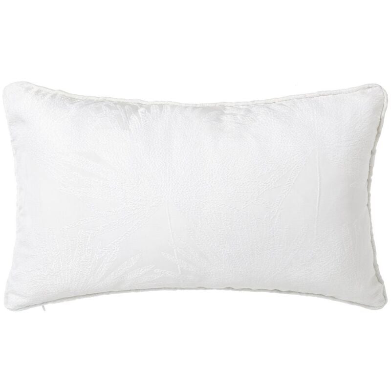 

Cojín de palmeras blanco exótico de poliéster de 33x50 cm
