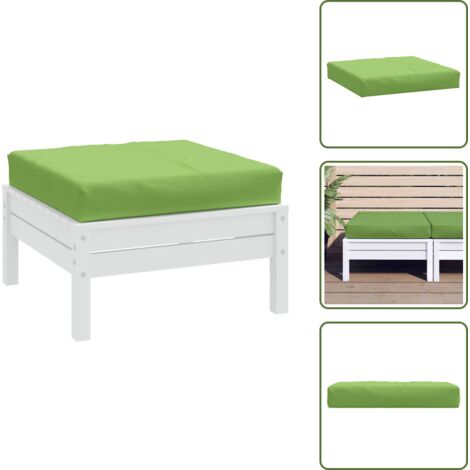 Cojín de patio - vidaXL Cojín para sofá de palets tela verde melange 60x60x9,5 cm - Cojín de salón
