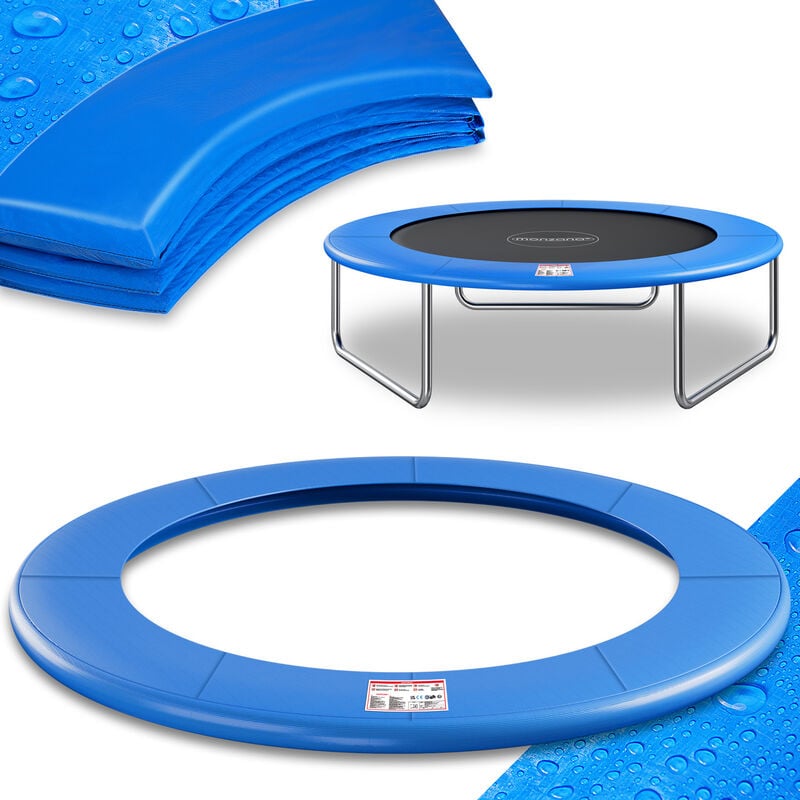 

Deuba Cojín de protección Azul de PVC cubierta para cama elástica trampolín de 183/244/305/366/427 cm a elegir exterior 244cm