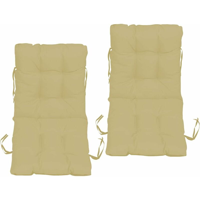 

Cojín de silla con respaldo 45x45 cm, cojín de asiento, cojín de silla con respaldo bajo, cojín de silla de jardín para silla, sillón o tumbona
