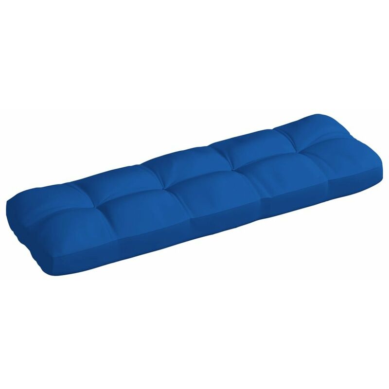 

Cojin de sofa de jardin tela azul real 120x40x12 cm
