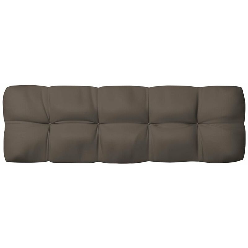 

Cojin de sofa de jardin tela gris taupe 120x40x12 cm