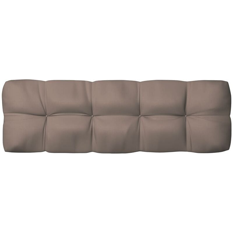 

Cojín de sofá de jardín tela gris taupe 120x40x12 cm