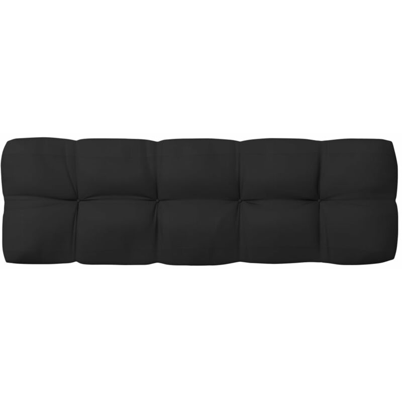 

Cojin de sofa de jardin tela negro 120x40x12 cm