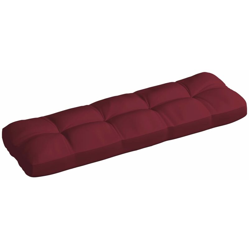 

Cojín de sofá de jardín tela vino rojo 120x40x12 cm
