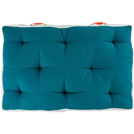 Cojín de suelo para exterior Yucatán azul pato 120x80cm - Atmosphera créateur d'intérieur