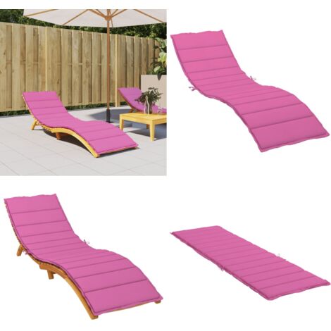 Cojín de tumbona tela Oxford rosa - Cojín de jardín - Cojín de exterior