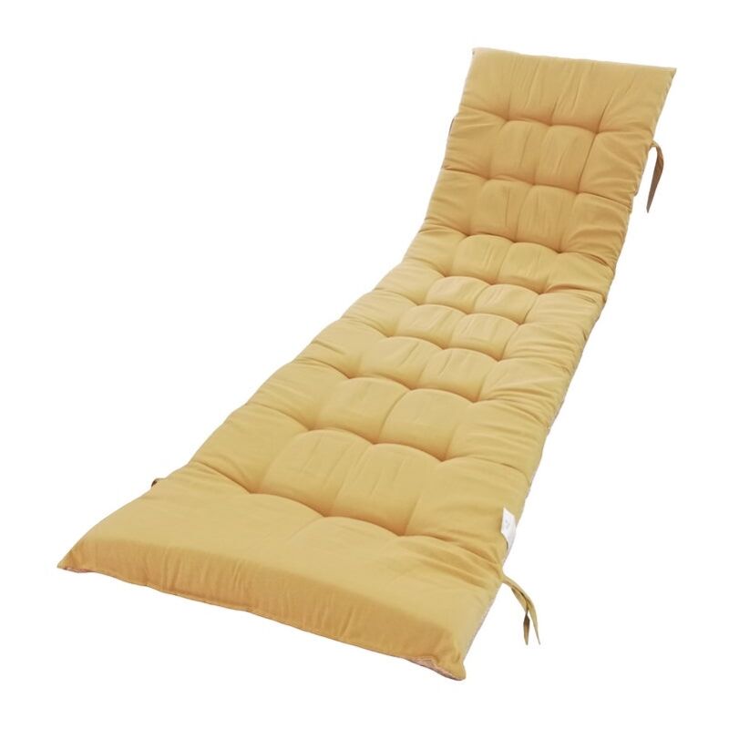 

Cojín de tumbona tratado para exterior camel de poliéster, de 190x55 cm
