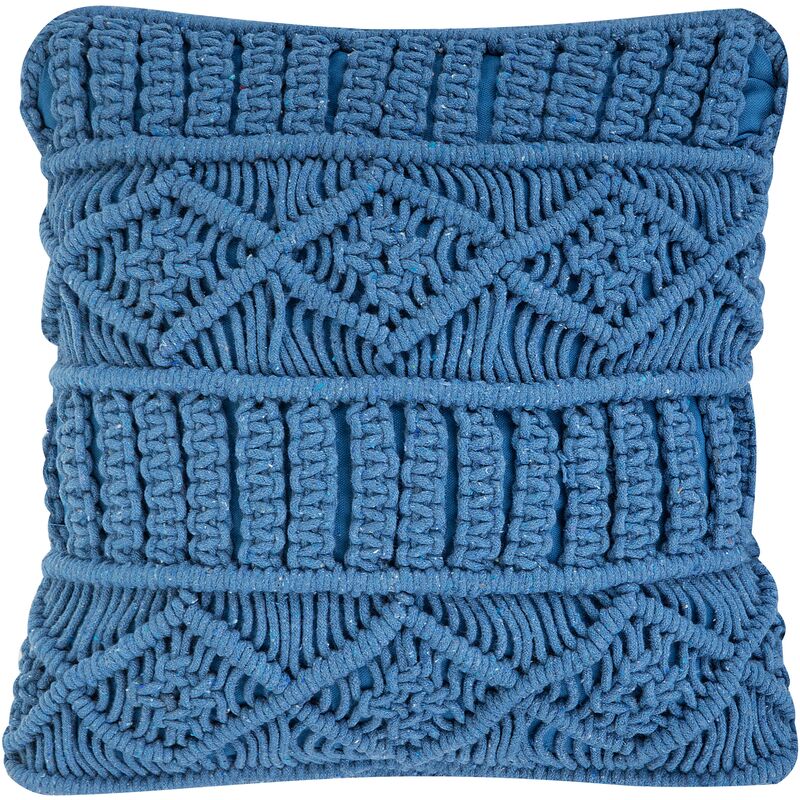 

Beliani - Cojín decorativo 45x45 cm azul KARATAS